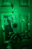 Absinthe Little Green Faerie Headband, Fleur de Lis New Orleans Headpiece, Fairy Light Up Sugar Cube Headdress, Mardi Gras Costume, Unique Parade, Carnival Spoons Glass French Fee Vert Hand Made Wearable Art Spoon