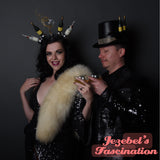 New Year’s Eve Headpiece NYE Champagne Glass Mini Bottle Headband Disco Ball Cheers Celebration Bubbly Sparkling Wine Celebrate Unique Quirky New Orleans Festival Carnival Hand Made Kitsch Accessories Crown Glam Holidays Novelty Bubbles