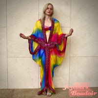 sheer burlesque dressing gown Tulle Crane Robe, Sheer Japanese Sultry Kimono, Dressing Gown Caftan, Glam Burlesque Flapper Flowing Tiki Wrap Cocoon Kaftan Geisha Art Deco