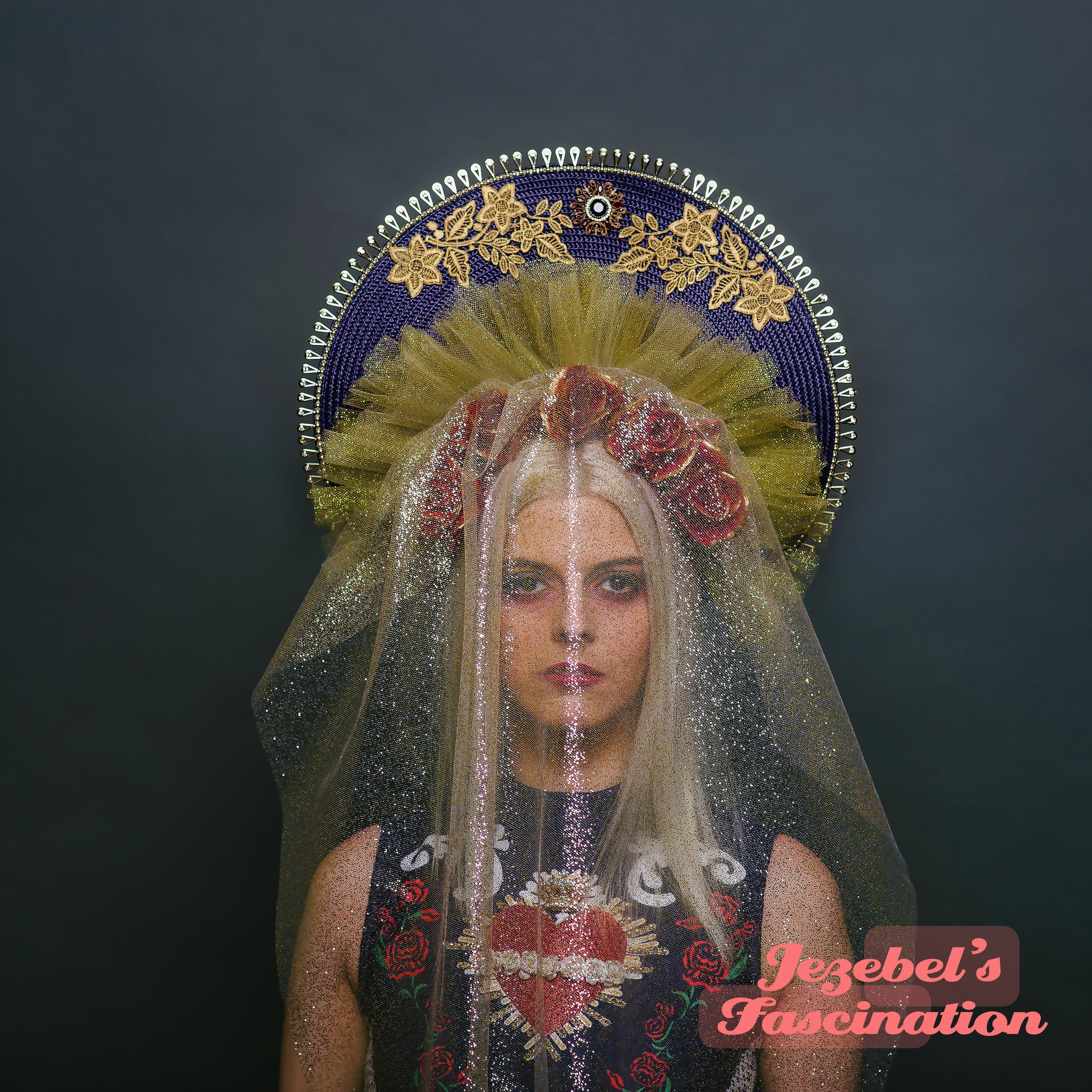 Goddess Halo Headpiece Halo Crown Gold Wedding Crown Spiked Sunburst Crown Mary Halo Headdress | NL Goddess Halo Headpiece Halo Crown Gold Wedding Crown Spiked Sunburst Crown Mary Halo Headdress | NL